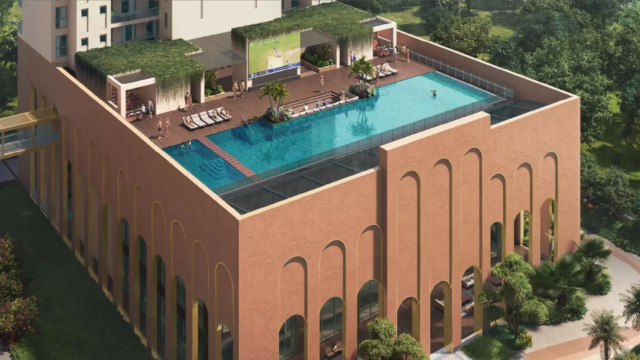 Conscient Hines Elevate 3.O twin tower aerial elevation, Golf Course Extension Road Gurugram